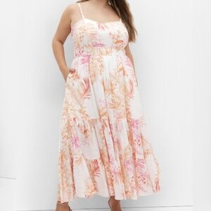 City Chic Kehlani Print Sleeveless Maxi Dress (Plus) XS/14W